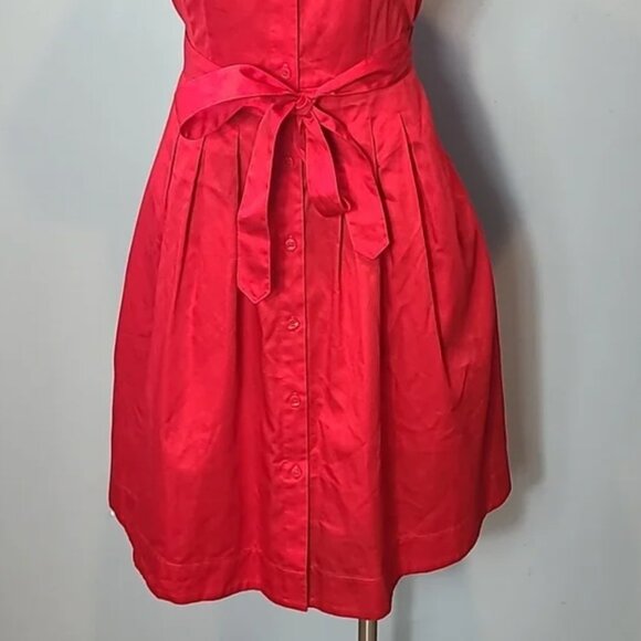 Brooks Brothers Red Belted Shirt Dress with Pockets❣️ Like New - Picture 8 of 12